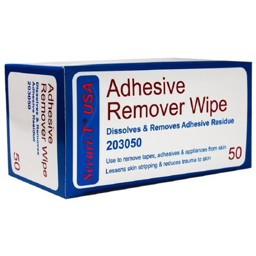 Adhesive Remover Securi-T Wipe 50 per Pack 203050