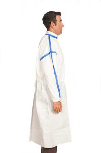 Cleanroom Gown X-Large White Sterile Disposable TCBA54ST-XL