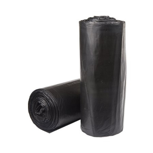 Trash Bag McKesson 45 gal. Black LLDPE 0.70 Mil. 40 X 46 Inch Star Seal Bottom Coreless Roll S404670K