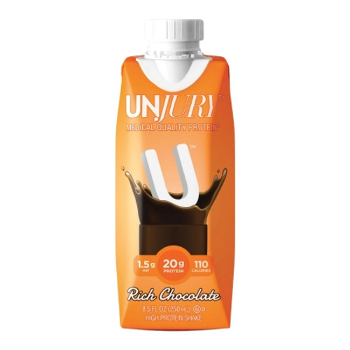 Oral Protein Supplement Unjury Rich Chocolate Flavor Ready to Use 8.5 oz. Carton 5621500052