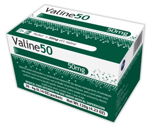 MSUD Oral Supplement Valine 50 Unflavored 4 Gram Individual Packet Powder 54333