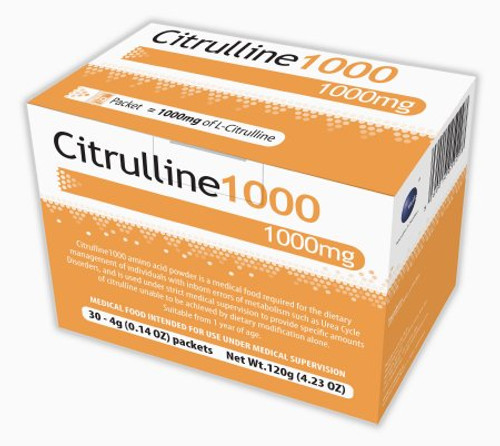 Amino Acid Oral Supplement Citrulline1000 Unflavored 4 Gram Individual Packet Powder 55095