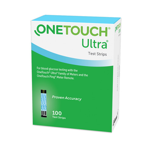 Blood Glucose Test Strips OneTouch Ultra 100 Strips per Box For OneTouch Ultra Blood Glucose Meter 022895 Each/1