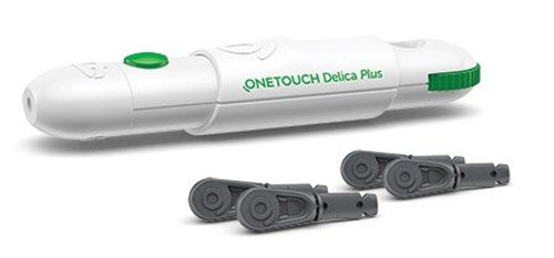 Lancing Device OneTouch Delica Safety Lancet Needle Multiple Depth Settings 023973 Each/1