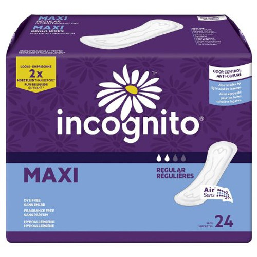 Feminine Pad Incognito Maxi Regular Absorbency 10003896