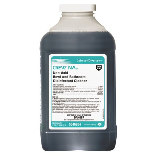 Diversey Crew NA Toilet Bowl Cleaner Nonacidic Manual Pour Liquid Concentrate 2.5 Liter Bottle Unscented NonSterile DVS5546264 Case/2