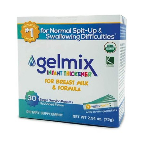 Infant Formula and Breast Milk Thickener Gelmix 2.4 Gram Individual Packet Unflavored Powder Consistency Varies By Preparation GEL-WHO-005