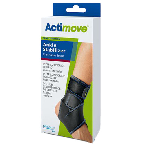 Ankle Stabilizer Actimove Sports Edition One Size Fits Most Hook and Loop Strap Closure Left or Right Foot 7561130 Each/1