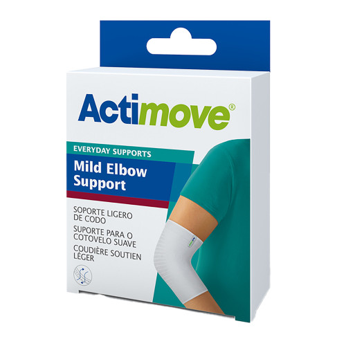 Elbow Support Actimove Mild Small Pull-On Sleeve Left or Right Elbow 8-1/4 to 9-3/4 Inch Circumference White 7561620 Each/1