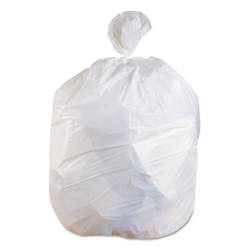 Trash Bag Heritage 33 gal. White LLDPE 0.75 Mil. 30 X 39 Inch Star Seal Bottom Flat Pack HERH6639EW Carton/150