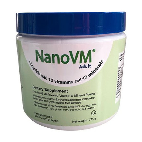 Oral Supplement NanoVM Adult Unflavored Powder 275 Gram Jar 1125 Each/1
