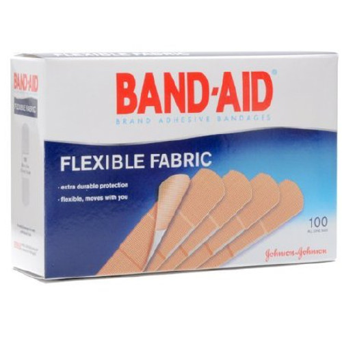 Adhesive Strip Band-Aid 3/4 X 3 Inch Fabric Rectangle Tan Sterile 10381370044342
