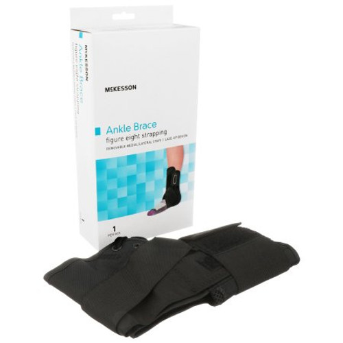 Ankle Brace McKesson Medium Lace-Up / Figure-8 Strap / Hook and Loop Closure Left or Right Foot 155-81-97045 Each/1