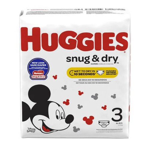 Unisex Baby Diaper Huggies Snug Dry Size 3 Disposable Heavy Absorbency 51471