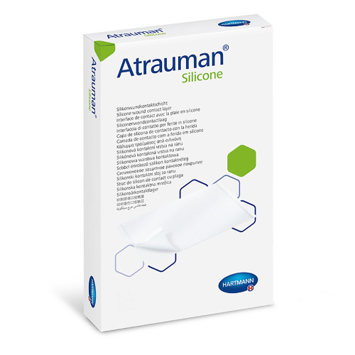 Wound Contact Layer Dressing Atrauman Silicone Silicone 3 X 4 Inch Sterile 499562 Box/10