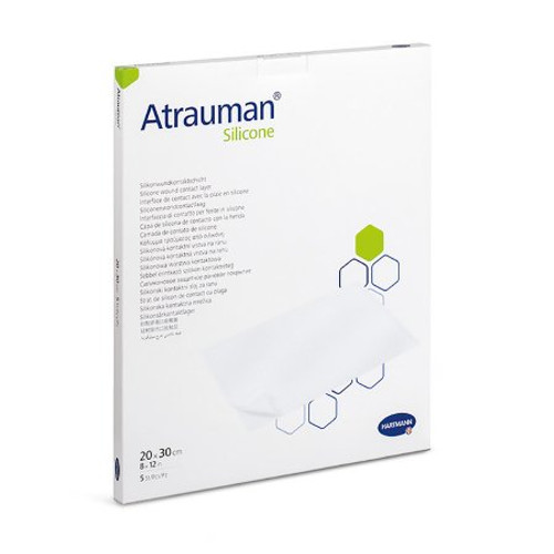 Wound Contact Layer Dressing Atrauman Silicone Silicone 8 X 12 Inch Sterile 499565 Box/5