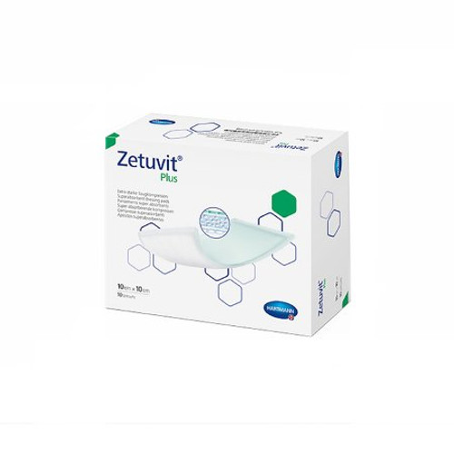 Superabsorbent Dressing Zetuvit Plus Nonwoven / Cellulose 4 X 4 Inch Sterile 413110