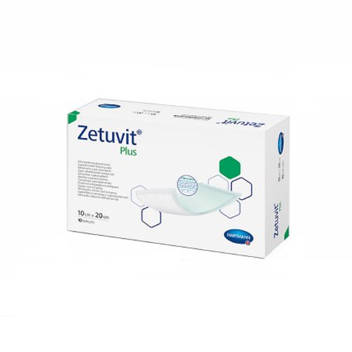 Superabsorbent Dressing Zetuvit Plus Nonwoven / Cellulose 4 X 8 Inch Sterile 413111