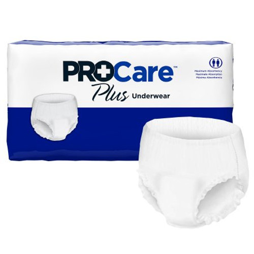 Adult Absorbent Underwear ProCare Plus Pull On with Tear Away Seams Large Disposable Moderate Absorbency CRP-513