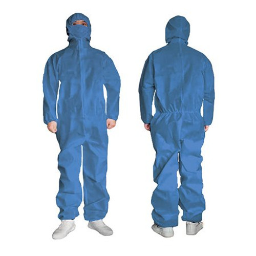 Coverall with Hood Cypress Large Blue Disposable NonSterile HAN-885 Case/50