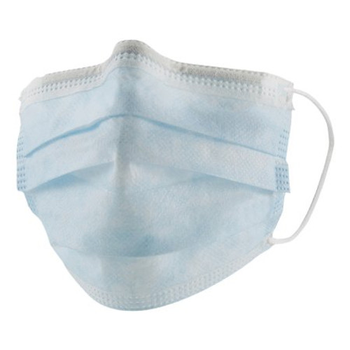 Procedure Mask Intco Pleated Earloops One Size Fits Most Blue NonSterile ASTM Level 1 Adult FM301/FM401