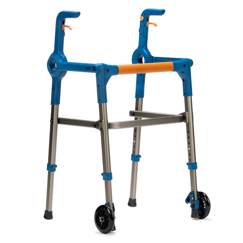 Walker with Wheels Adjustable Height Roami Aluminum Frame 300 lbs. Weight Capacity 34 to 39 Inch Height 7102766 Each/1