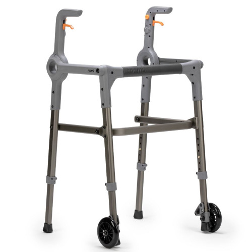 Walker with Wheels Adjustable Height Roami Aluminum Frame 300 lbs. Weight Capacity 34 to 39 Inch Height 7102815 Each/1