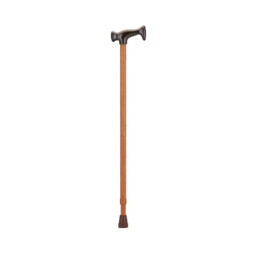 T-Handle Cane Aluminum 28 to 39 Inch Height Walnut 2034