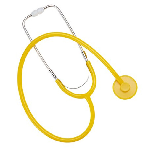 Disposable Stethoscope Cypress Yellow 1-Tube 22 Inch Tube Single Head Chestpiece DS664Y