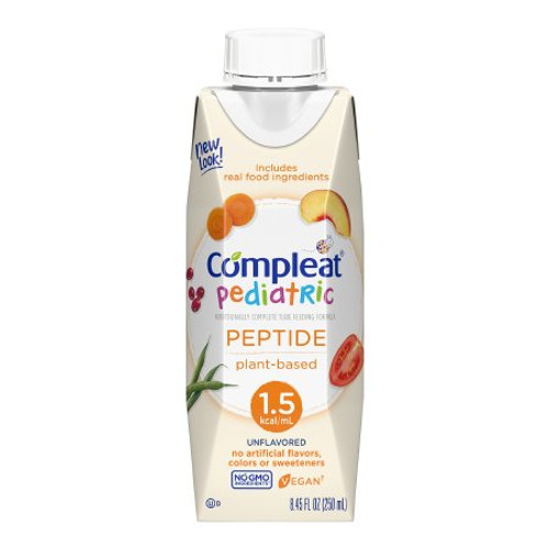 Pediatric Oral Supplement / Tube Feeding Formula Compleat Peptide 1.5 Unflavored 8.45 oz. Carton Ready to Use 4390013135