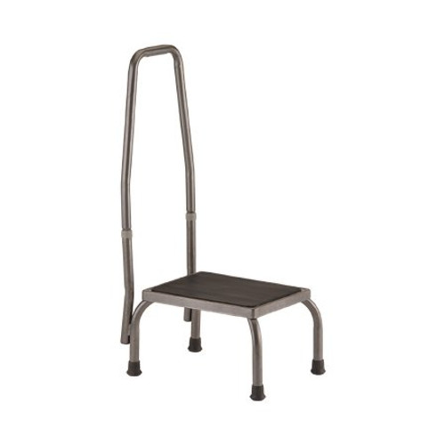 Step Stool with Handrail 1-Step Steel 5-1/4 Inch Step Height 6066