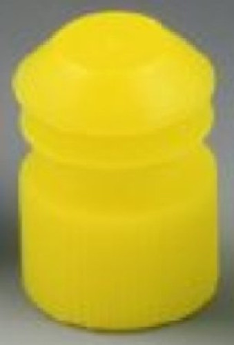McKesson Tube Closure Polyethylene Flanged Plug Cap Yellow 13 mm For Use with 13 mm Blood Drawing Tubes Glass Test Tubes Plastic Culture Tubes NonSterile 177-118240Y