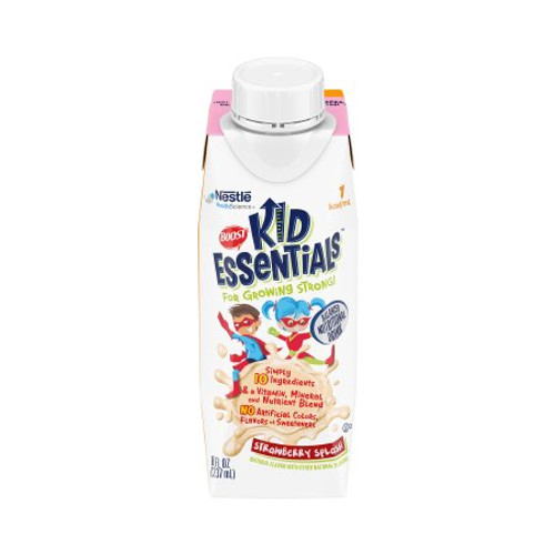 Pediatric Oral Supplement Boost Kid Essentials 1.0 Strawberry Splash Flavor 8 oz. Carton Ready to Use 00043900285740