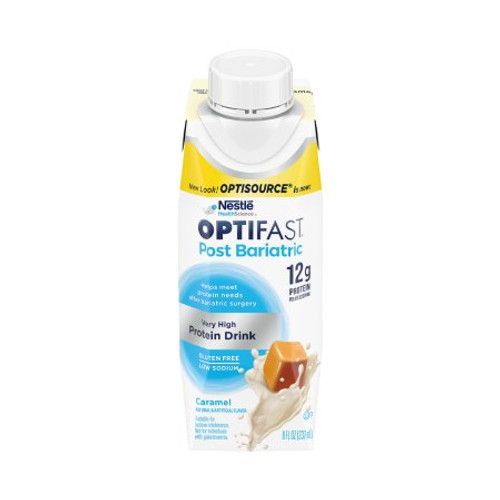 Oral Supplement Optifast Post Bariatric Caramel Flavor Ready to Use 8 oz. Carton 00043900799155