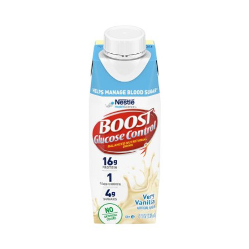 Oral Supplement Boost Glucose Control Very Vanilla Flavor Ready to Use 8 oz. Carton 00043900661100