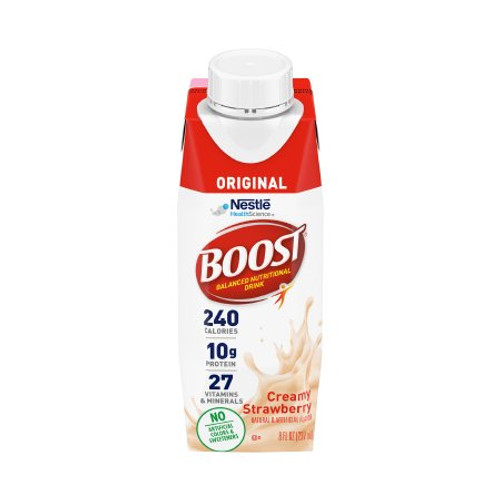 Oral Supplement Boost Original Creamy Strawberry Flavor Ready to Use 8 oz. Carton 00043900854632