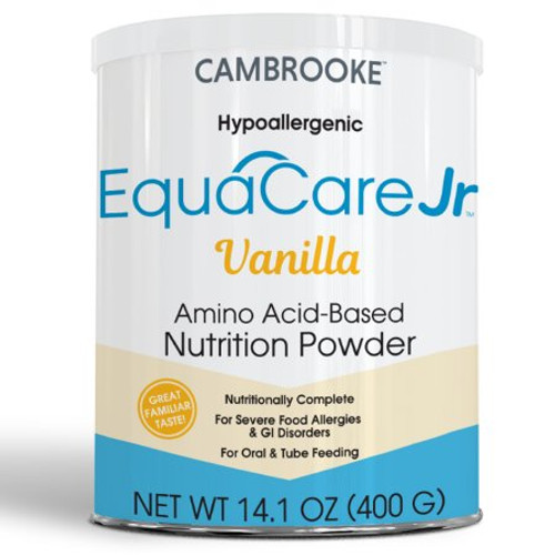 Amino Acid Based Pediatric Oral Supplememt / Tube Feeding Formula EquaCare Jr Vanilla Flavor 14.1 oz. Can Powder 48102