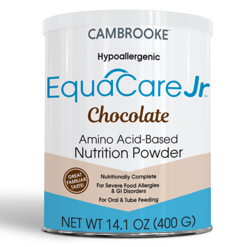 Amino Acid Based Pediatric Oral Supplememt / Tube Feeding Formula EquaCare Jr Chocolate Flavor 14.1 oz. Can Powder 48103 Case/6