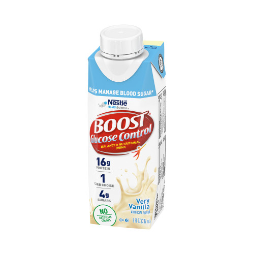 Oral Supplement Boost Glucose Control Very Vanilla Flavor Ready to Use 8 oz. Carton 12364048 Case/4
