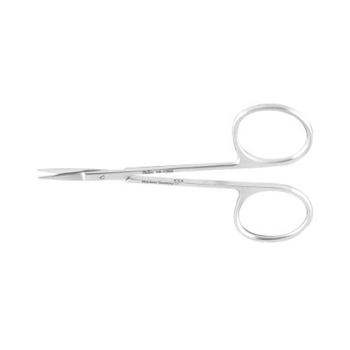 Iris Scissors Miltex 4 Inch Length OR Grade German Stainless Steel NonSterile Finger Ring Handle Straight Blade Sharp Tip / Sharp Tip 5-300 Each/1