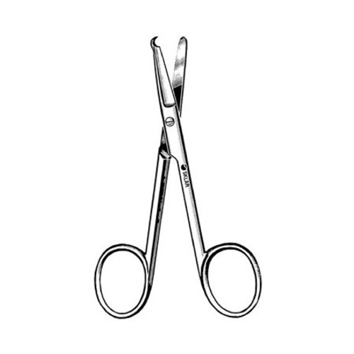 Suture Scissors Sklar Spencer 3-1/2 Inch Length OR Grade Stainless Steel NonSterile Finger Ring Handle Straight Blunt Tip / Blunt Tip 22-2835 Each/1