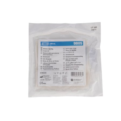 Urinary Leg Bag Anti-Reflux Valve Sterile 900 mL Vinyl 9805