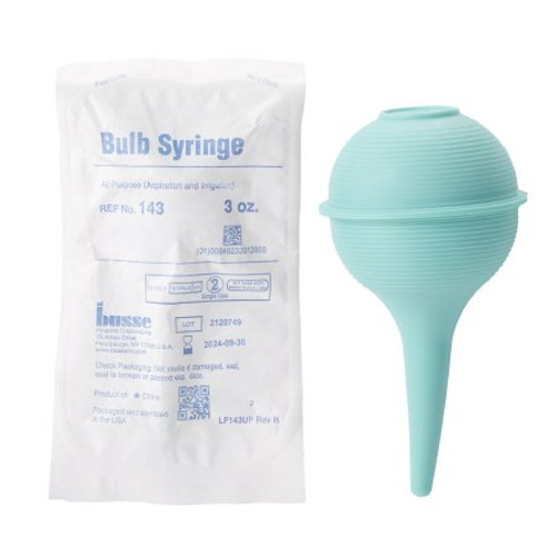 Ear / Ulcer Bulb Syringe 3 oz. Disposable Sterile Poly Pouch PVC 143