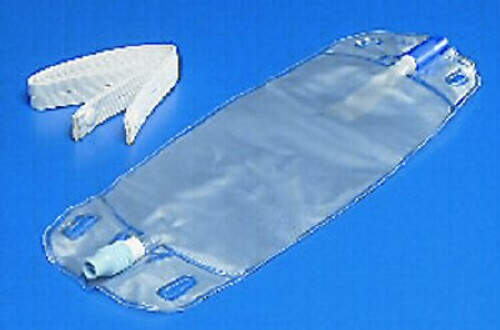 Urinary Leg Bag Dover Anti-Reflux Valve NonSterile 500 mL Vinyl 3433-