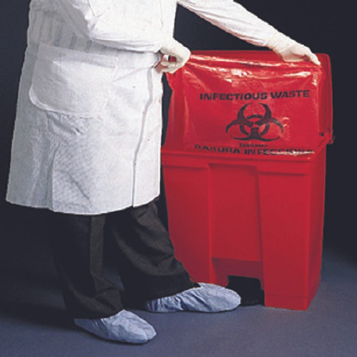 Infectious Waste Bag McKesson 7 to 10 gal. Red Bag LLDPE 24 X 24 Inch 03-4750 Case/500