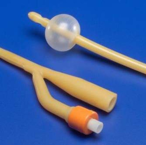 Foley Catheter Ultramer 3-Way Standard Tip 30 cc Balloon 20 Fr. Hydrogel Coated Latex 2821