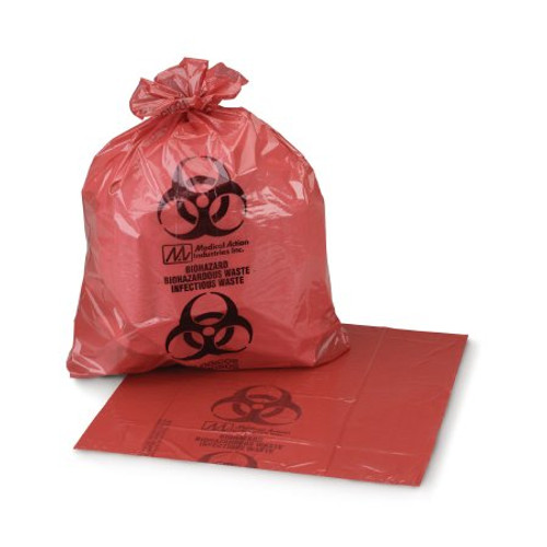 Infectious Waste Bag McKesson 45 to 55 gal. Red Bag 40 X 55 Inch 03-4545 Case/150