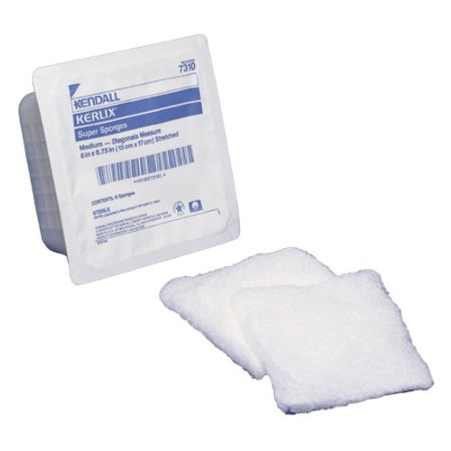 USP Type VII Fluff Dressing Kerlix Fluff Dried Woven Gauze 6-Ply 6 X 6-3/4 Inch Rectangle Sterile 7310-