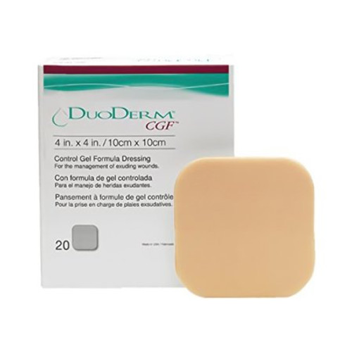 Hydrocolloid Dressing DuoDERM CGF 4 X 4 Inch Square Sterile 187658