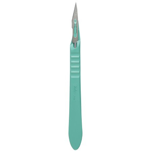 Scalpel Miltex No. 11 Stainless Steel / Plastic Classic Grip Handle Sterile Disposable 4-411 Box/10